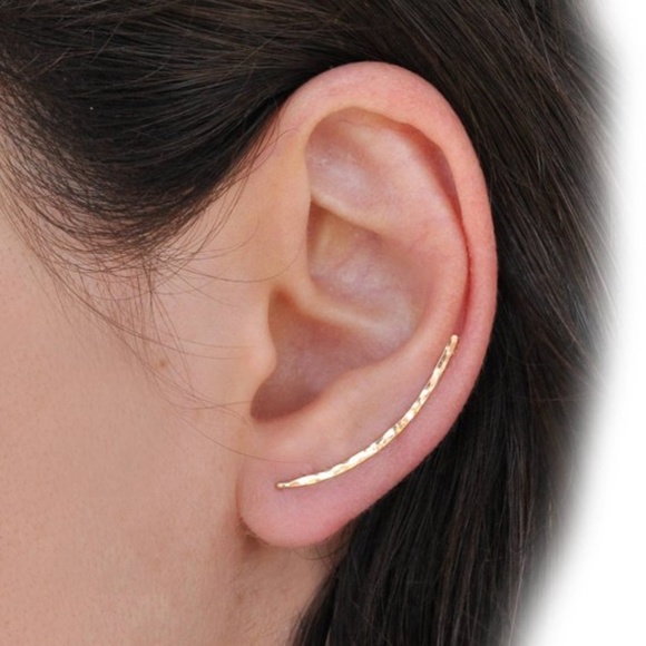 Etsy Jewelry - 14K Gold Minimalist Ear Climber Earring